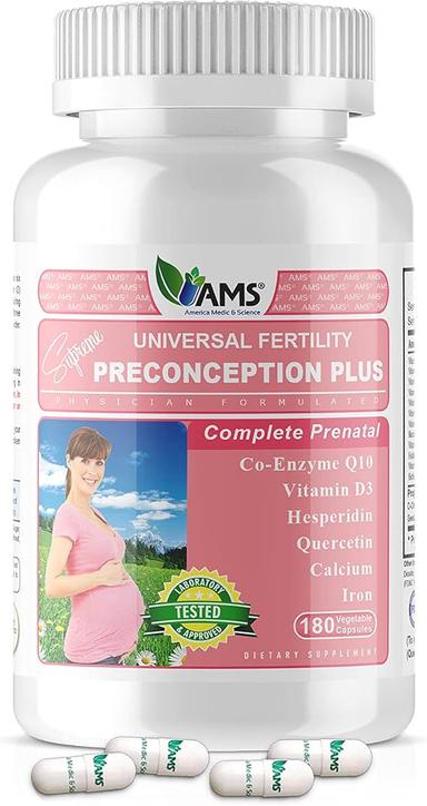 Ams Preconception Plus Multivitamin for Women's Reproductive Health Capsule 180s