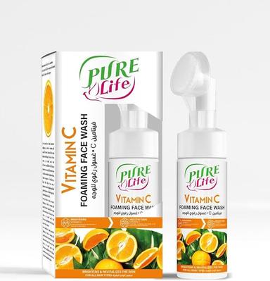 Pure Life Vitamin C Facial Foam With Silicone Brush 150ml