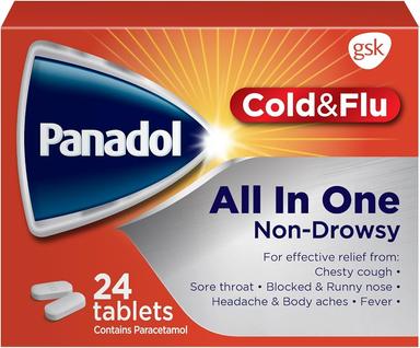 Panadol Cold & Flu All In One Tablet 24s