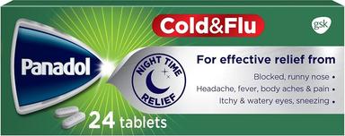 Panadol Cold & Flu Night Relief Tablet 24s