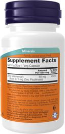 Now Zinc Picolinate 50mg Capsule 60s