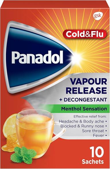 Panadol Cold & Flu Vapour Release Sachets 10s