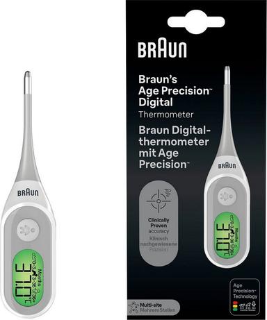 Braun Age Precision Digital Thermometer Prt 2000