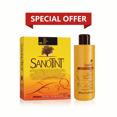 Sanotint Hair Color No 01 + Color Care Shampoo Offer Pack
