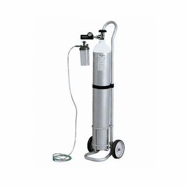 Oxygen Cylinder Aluminium 10 Litres Full Set