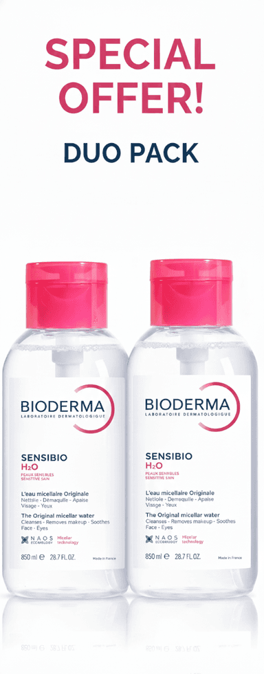 Bioderma Sensibio H2o Micellar Water With Pump 850ml 1+1 Offer