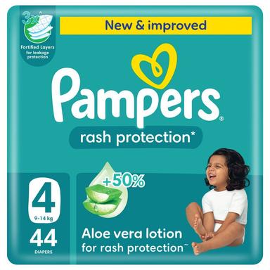 Pampers Rash Protection Diapers Size 4 44s