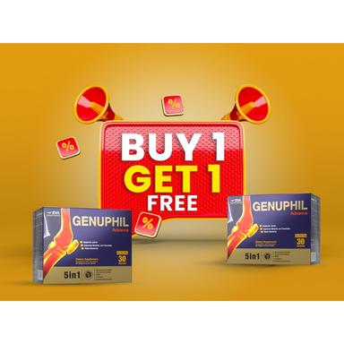 Genuphil Advance Sachet 30s Buy 1 Get 1 Free