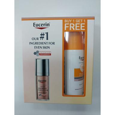 Eucerin Even Pigment Perfector Dual Serum + Even Pigment Sun Fluid Buy 1 Get1 Free