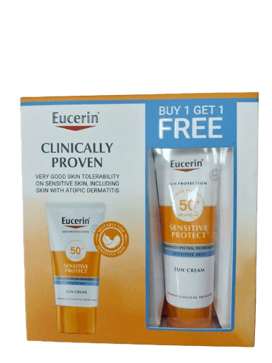 Eucerin Sun Cream Sensitive Protect Spf50+ 50ml Buy 1 Get 1 Free