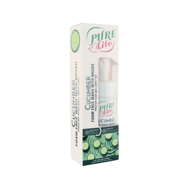 Pure Life Cucumber Facial Foam With Silicone Brush 150ml